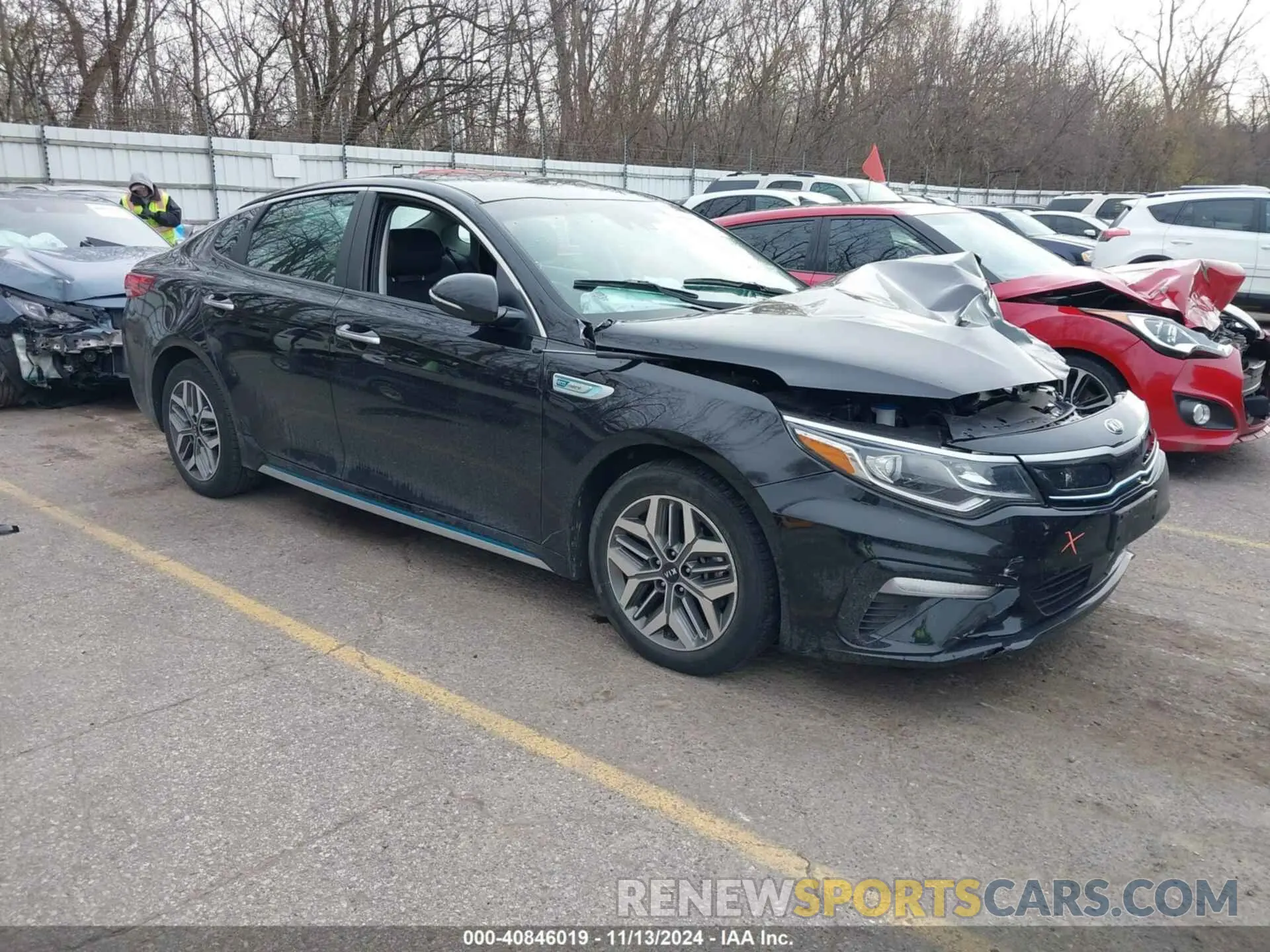 1 Photograph of a damaged car KNAGU4LE3L5037226 KIA OPTIMA HYBRID 2020