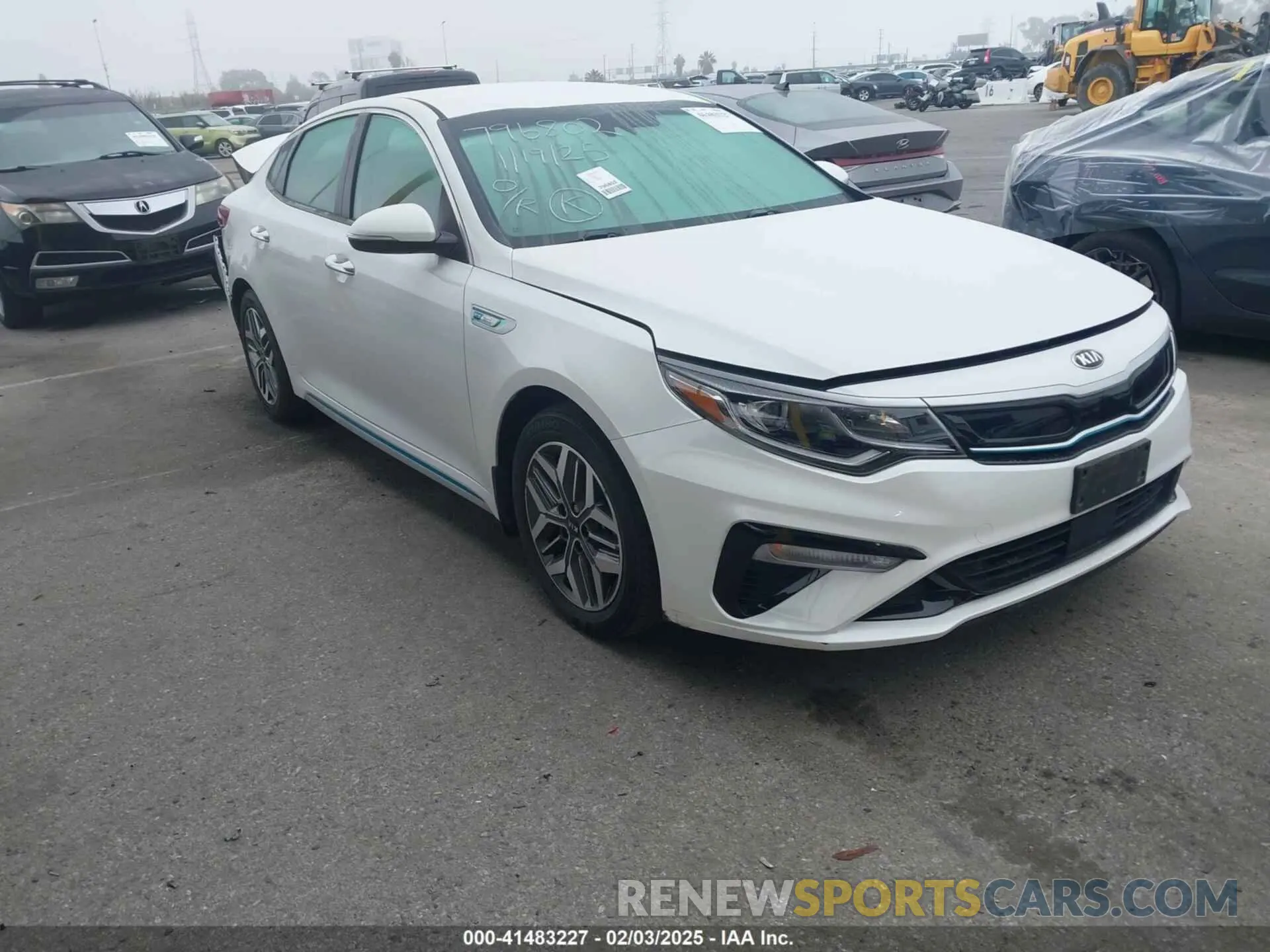 1 Photograph of a damaged car KNAGU4LE3L5037307 KIA OPTIMA HYBRID 2020