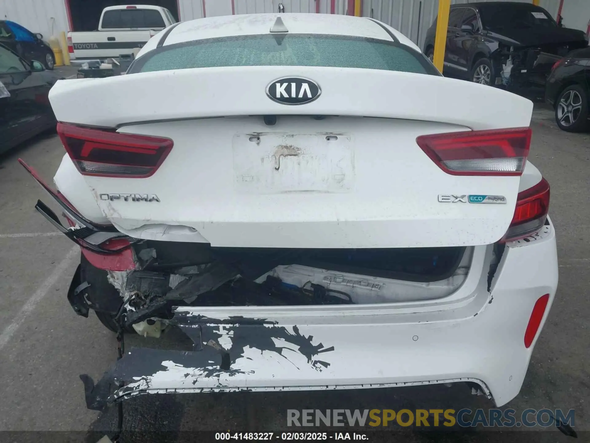 6 Photograph of a damaged car KNAGU4LE3L5037307 KIA OPTIMA HYBRID 2020