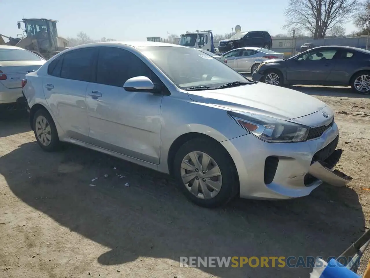 4 Photograph of a damaged car 3KPA24AB0KE158063 KIA RIO 2019