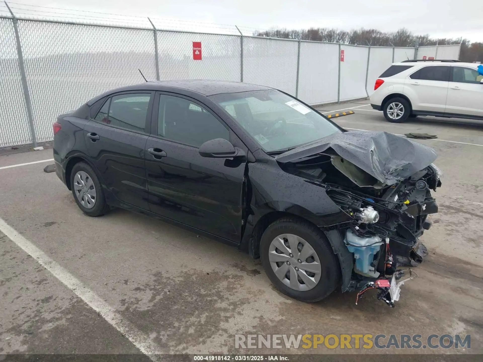 1 Photograph of a damaged car 3KPA24AB0KE180046 KIA RIO 2019
