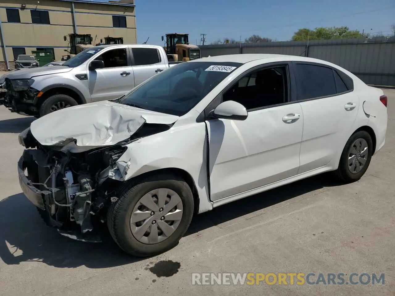 1 Photograph of a damaged car 3KPA24AB0KE198448 KIA RIO 2019