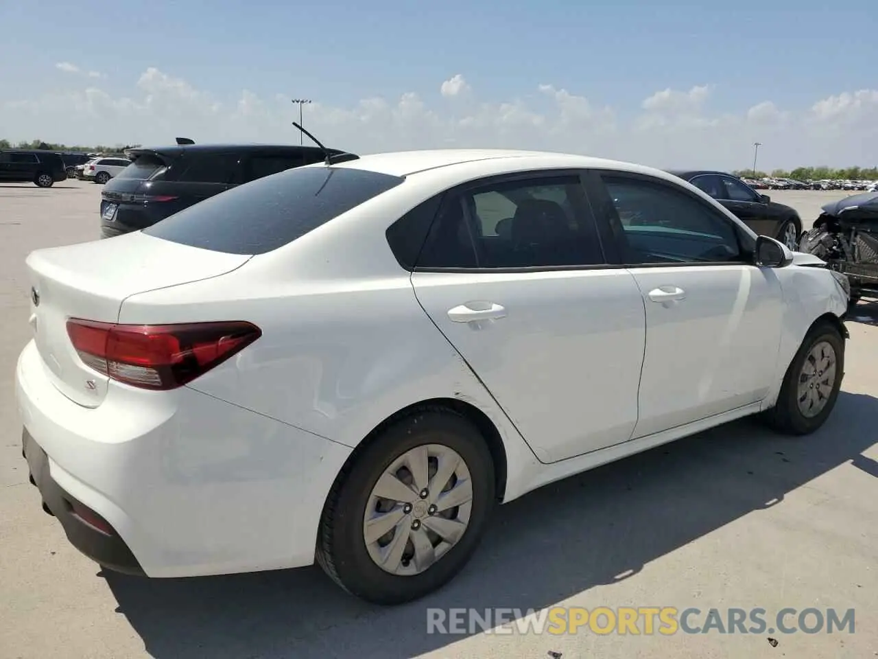 3 Photograph of a damaged car 3KPA24AB0KE198448 KIA RIO 2019