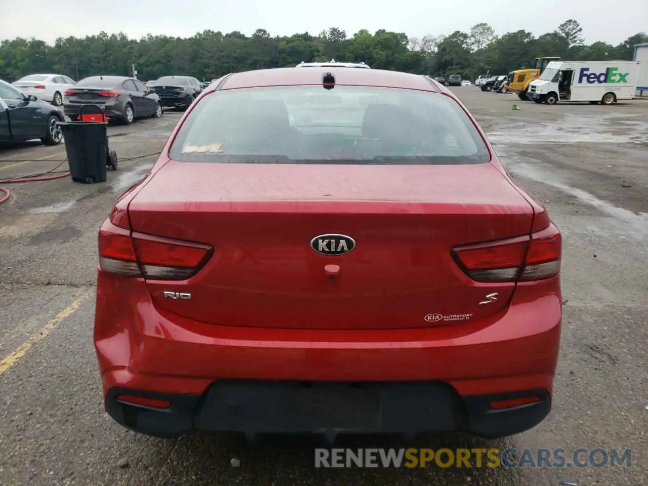 6 Photograph of a damaged car 3KPA24AB0KE200425 KIA RIO 2019