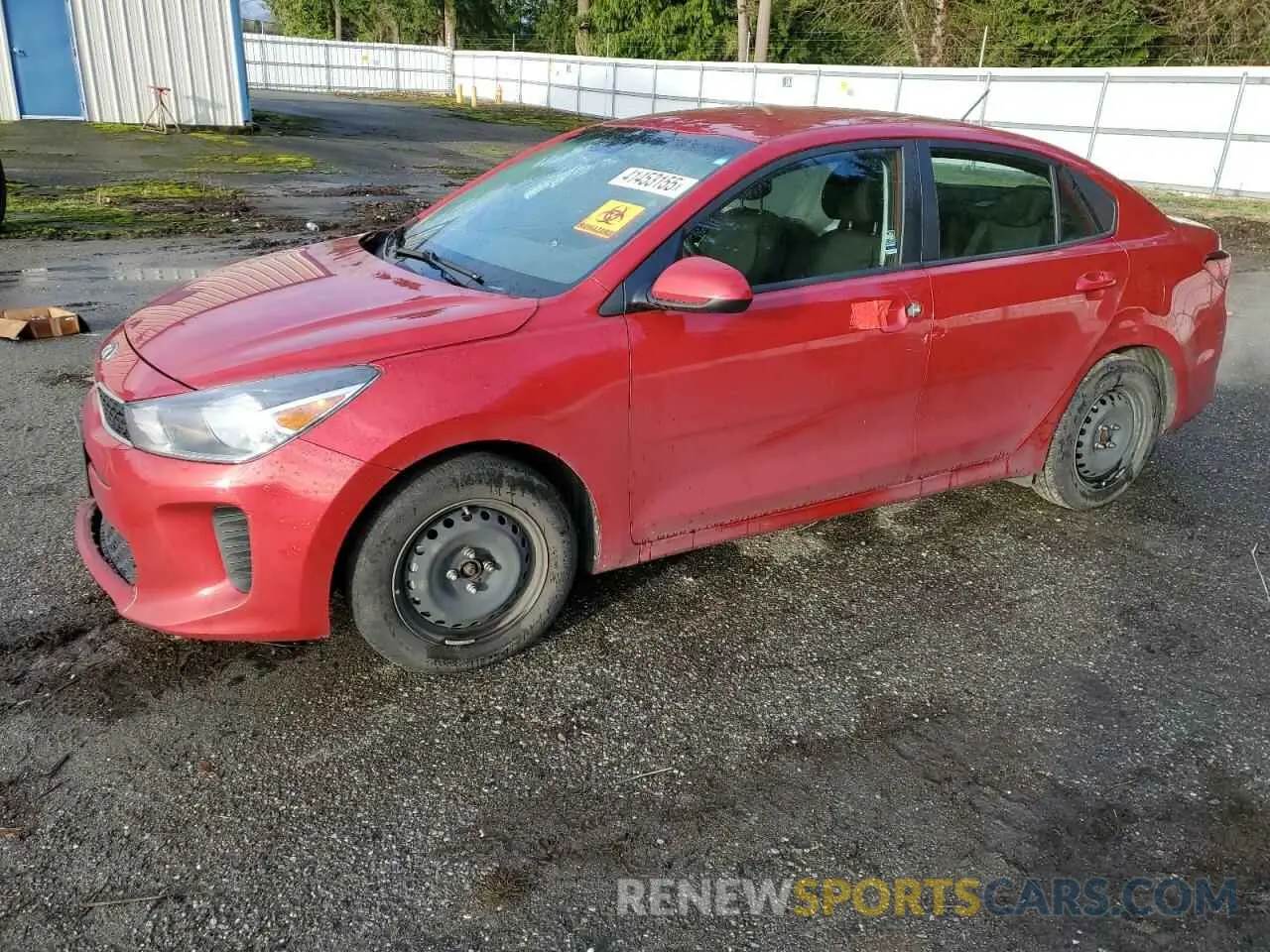 1 Photograph of a damaged car 3KPA24AB0KE207732 KIA RIO 2019