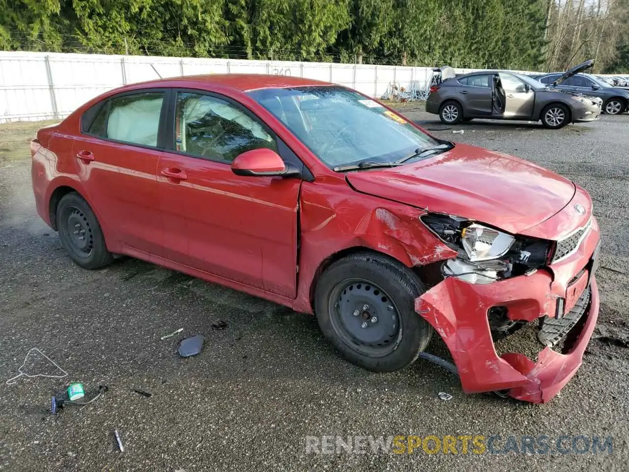 4 Photograph of a damaged car 3KPA24AB0KE207732 KIA RIO 2019
