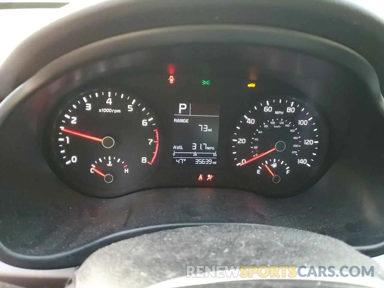 9 Photograph of a damaged car 3KPA24AB0KE207732 KIA RIO 2019