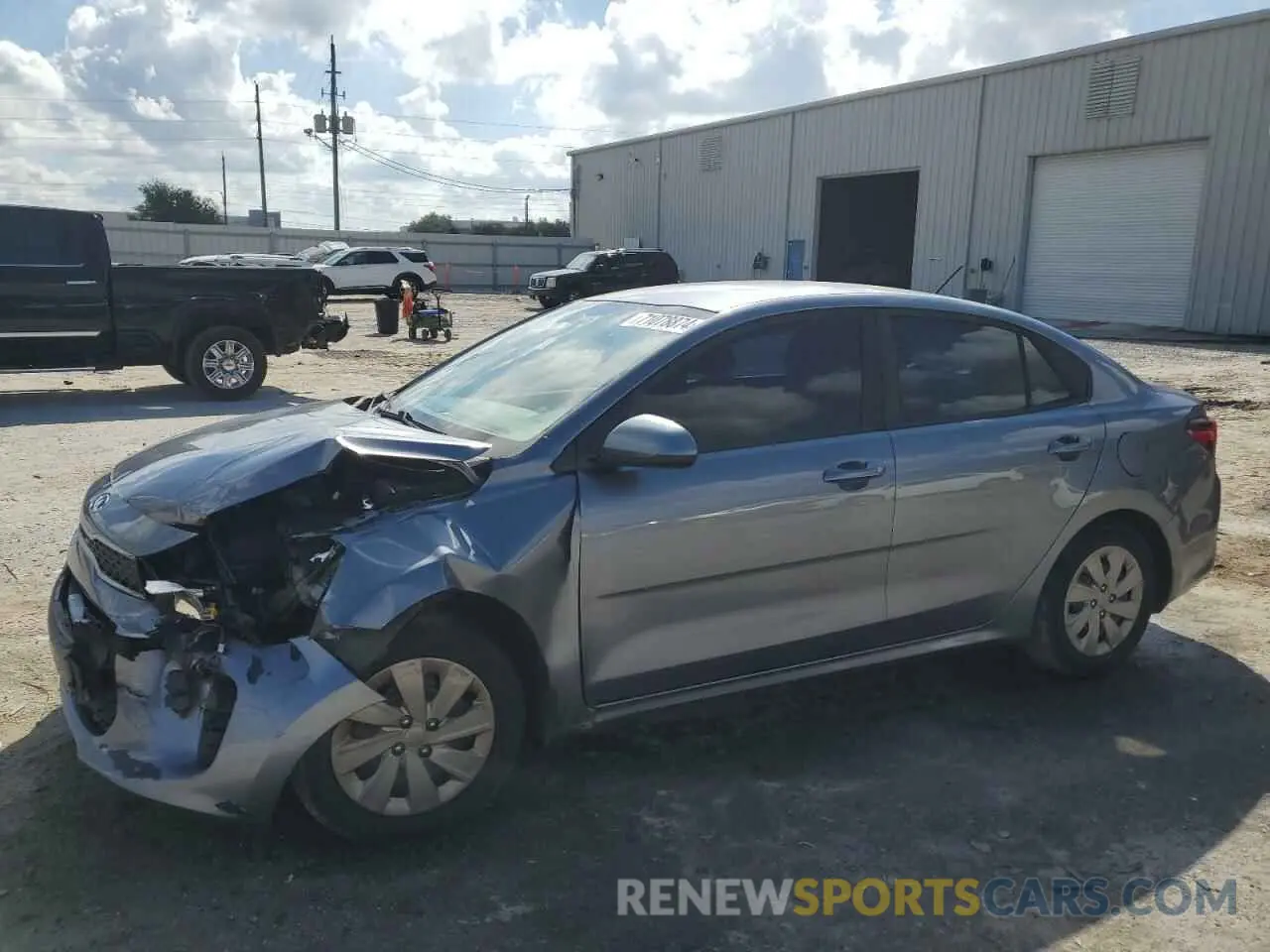 1 Photograph of a damaged car 3KPA24AB0KE217547 KIA RIO 2019