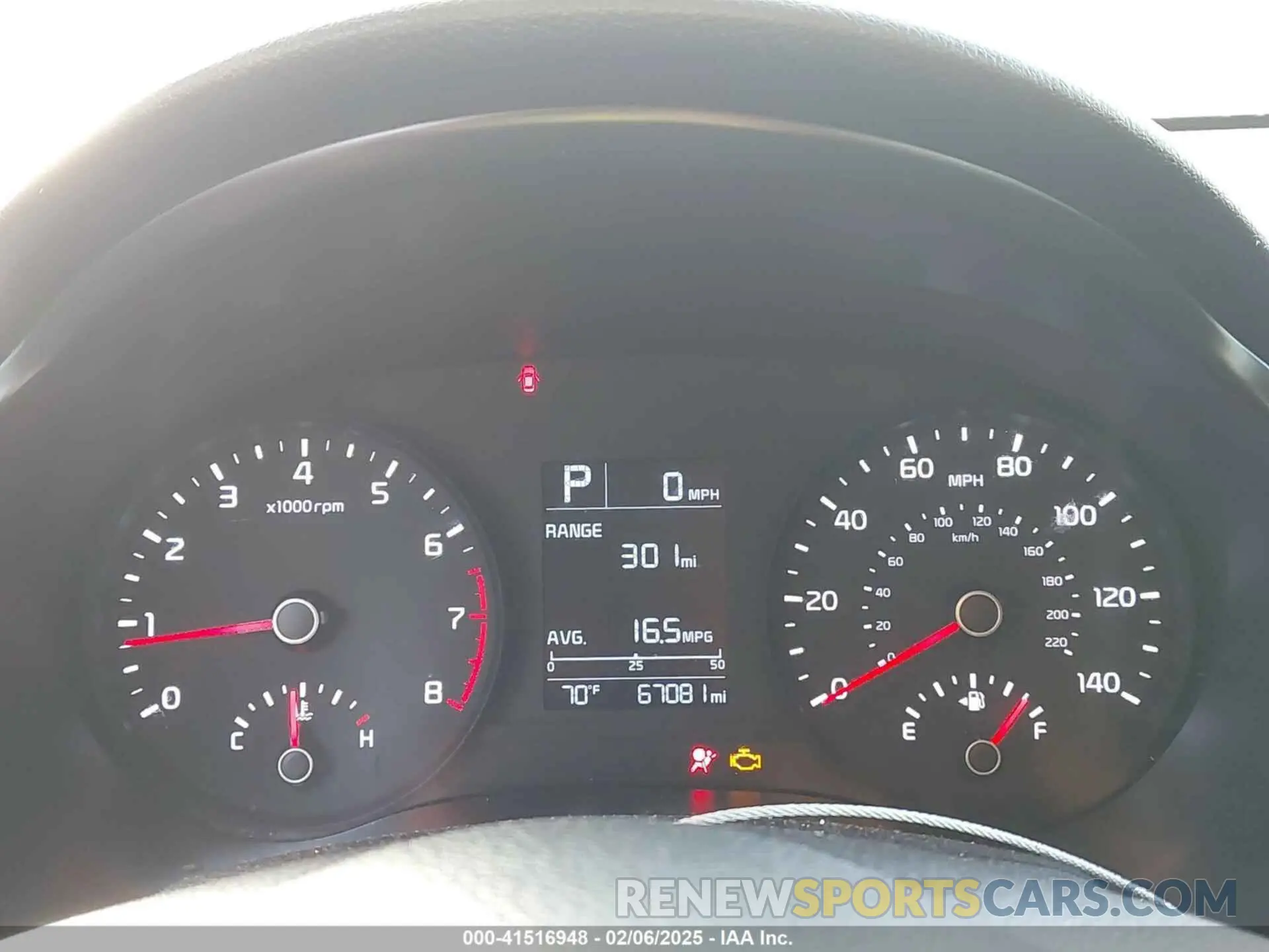 7 Photograph of a damaged car 3KPA24AB1KE157990 KIA RIO 2019