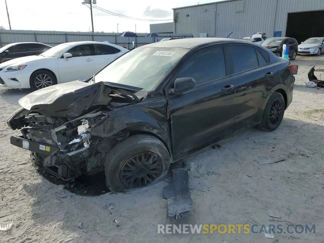 1 Photograph of a damaged car 3KPA24AB1KE160551 KIA RIO 2019