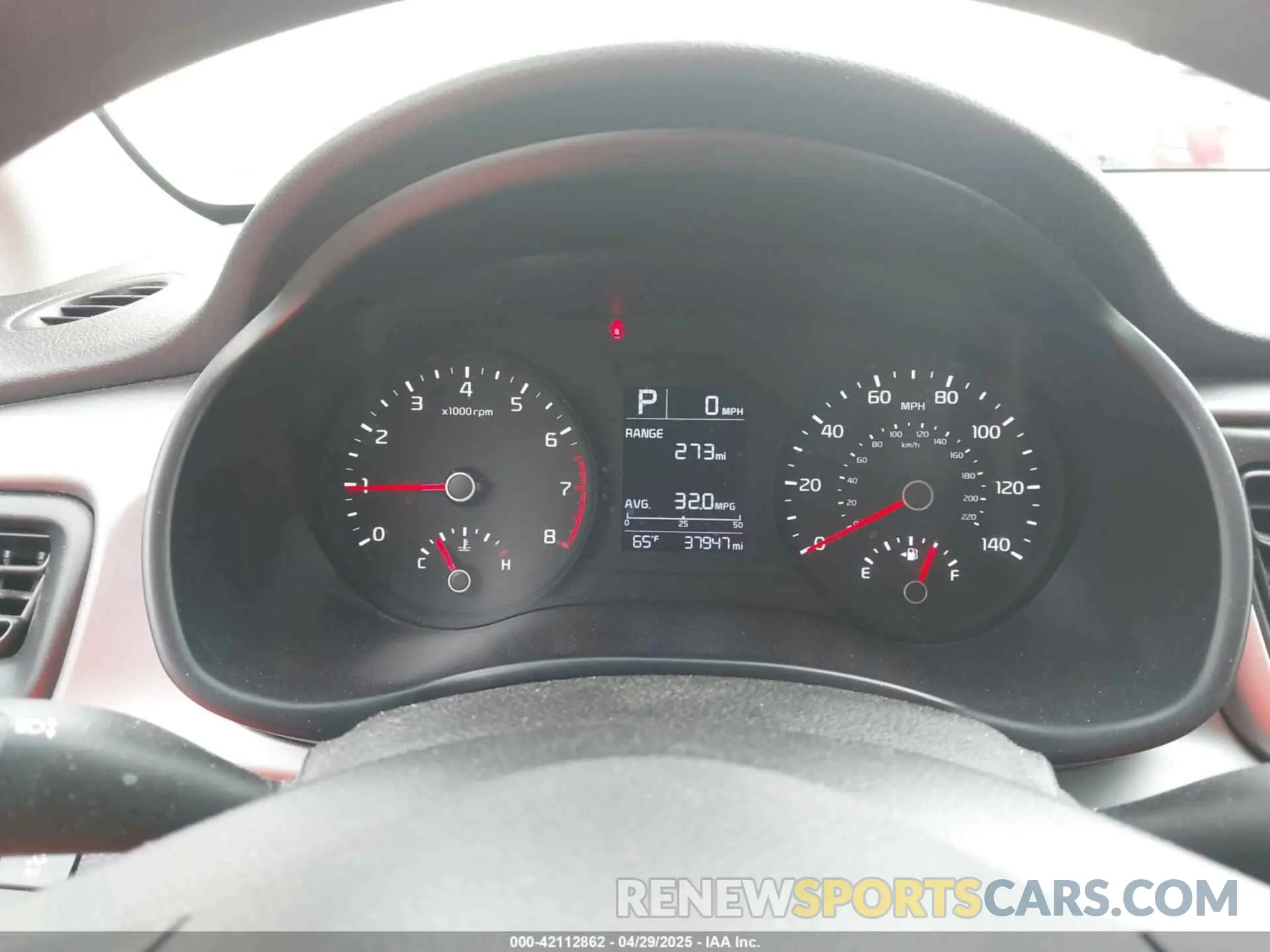 7 Photograph of a damaged car 3KPA24AB1KE171033 KIA RIO 2019