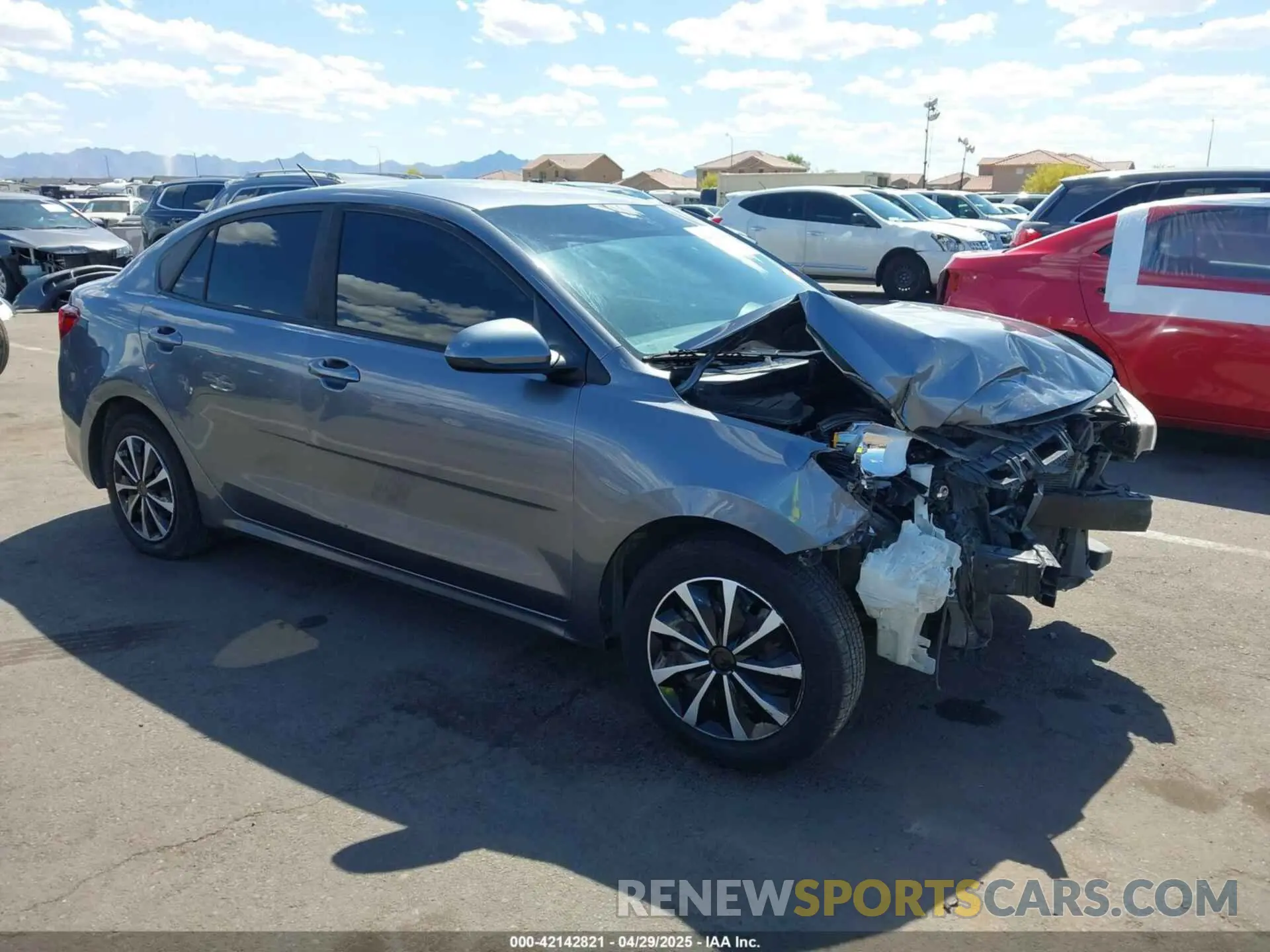 1 Photograph of a damaged car 3KPA24AB1KE179729 KIA RIO 2019