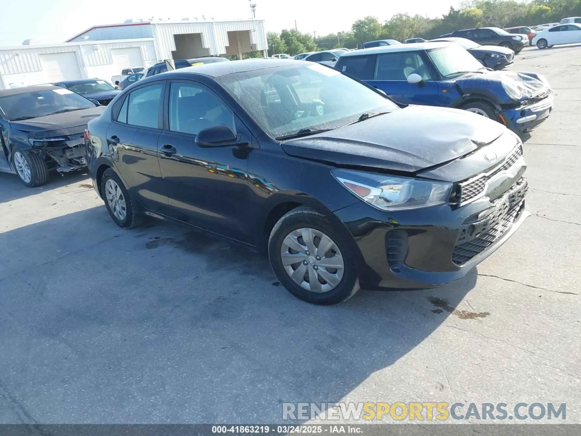 1 Photograph of a damaged car 3KPA24AB1KE198006 KIA RIO 2019