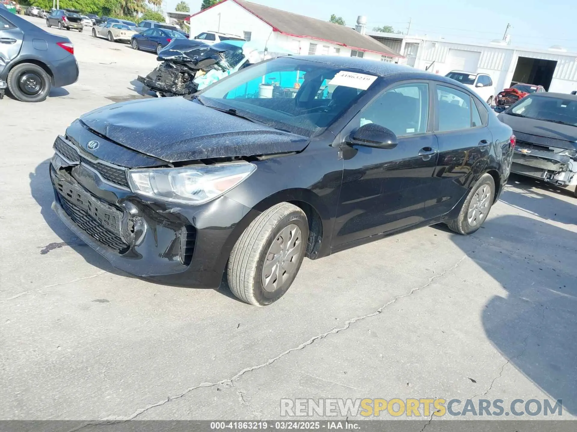 2 Photograph of a damaged car 3KPA24AB1KE198006 KIA RIO 2019