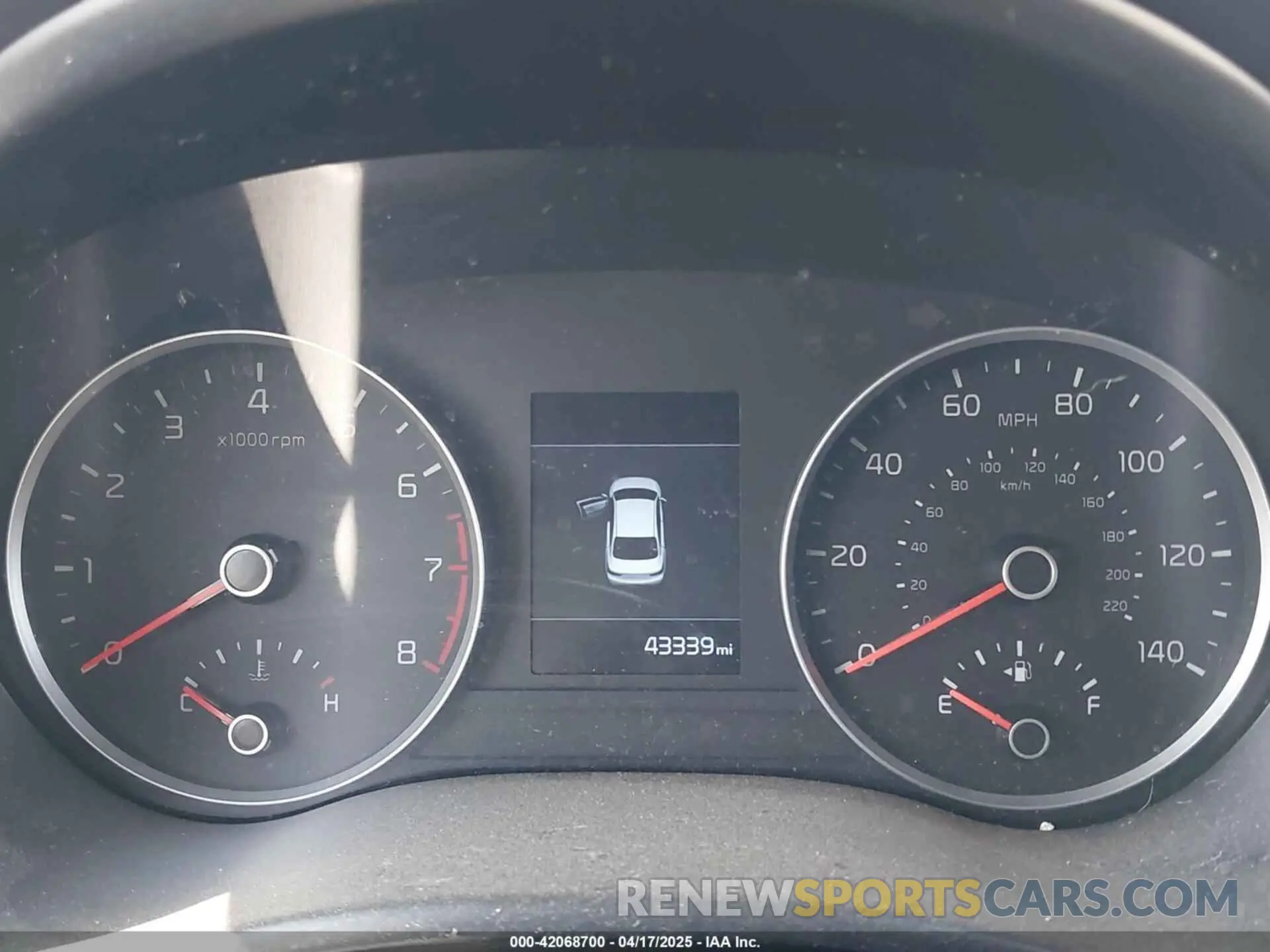 7 Photograph of a damaged car 3KPA24AB1KE201390 KIA RIO 2019