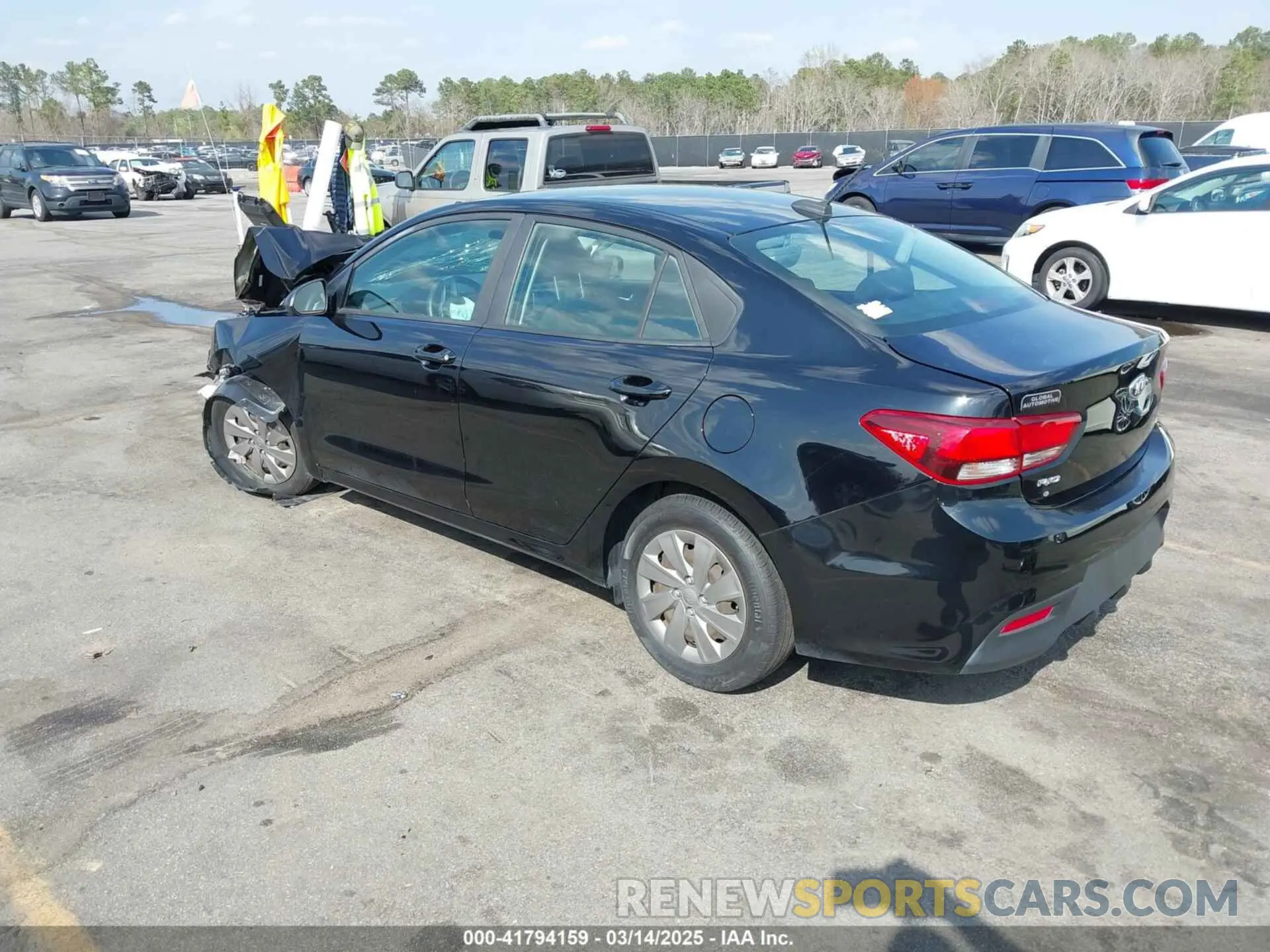 3 Photograph of a damaged car 3KPA24AB1KE210638 KIA RIO 2019