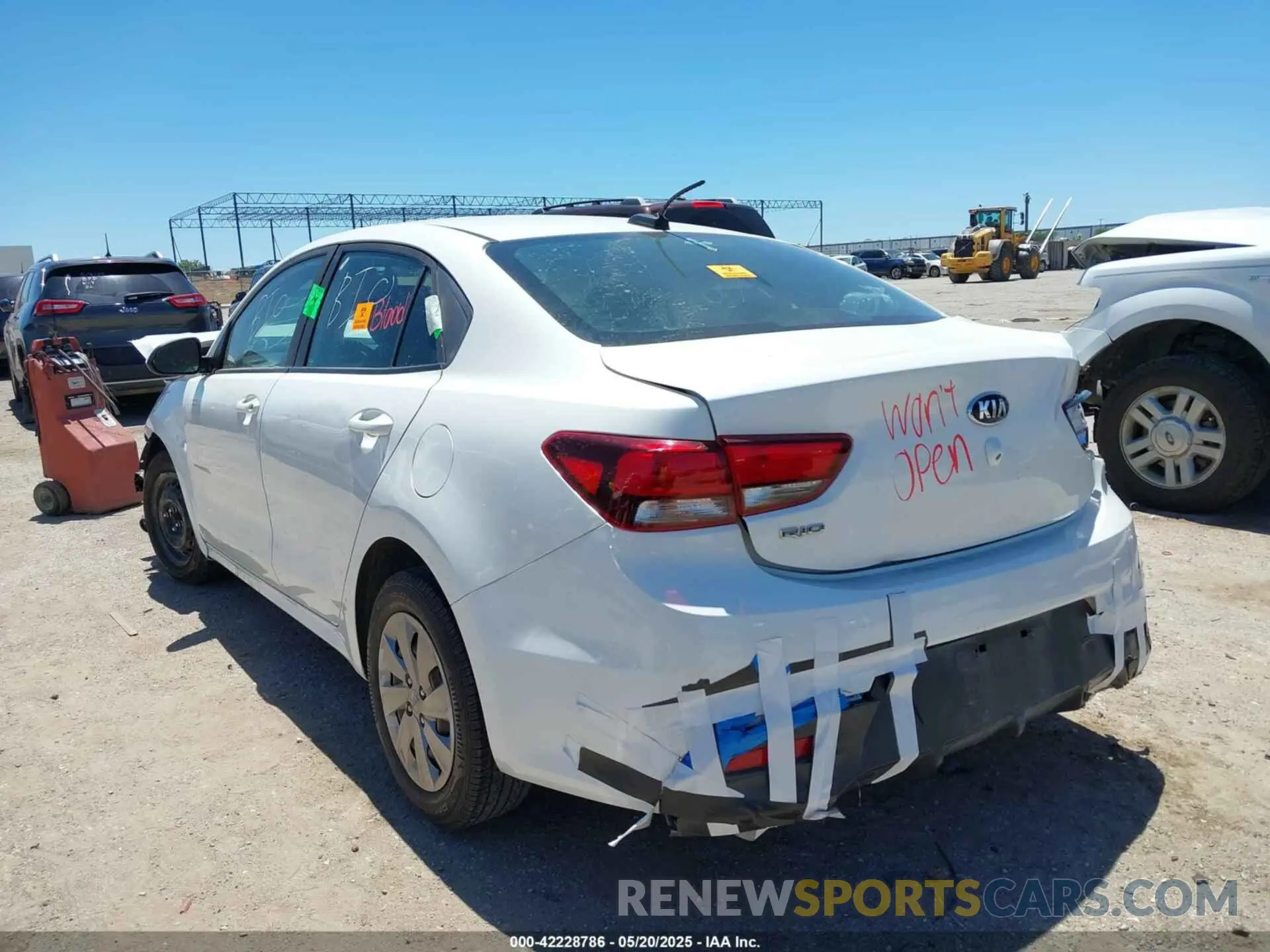 3 Photograph of a damaged car 3KPA24AB1KE211207 KIA RIO 2019