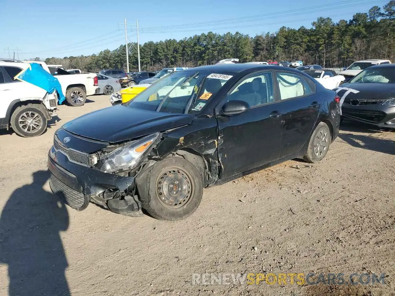 1 Photograph of a damaged car 3KPA24AB1KE227889 KIA RIO 2019