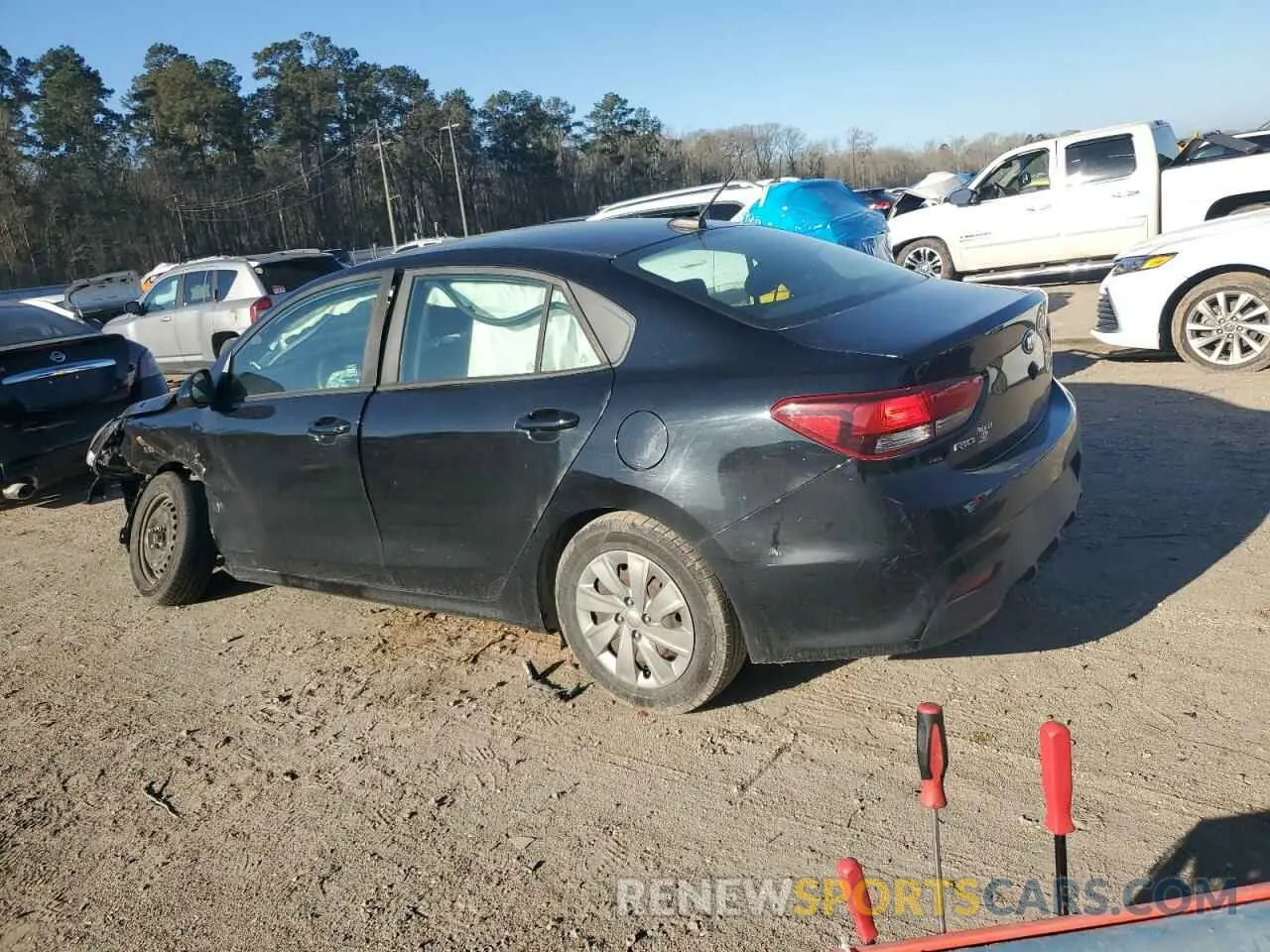 2 Photograph of a damaged car 3KPA24AB1KE227889 KIA RIO 2019