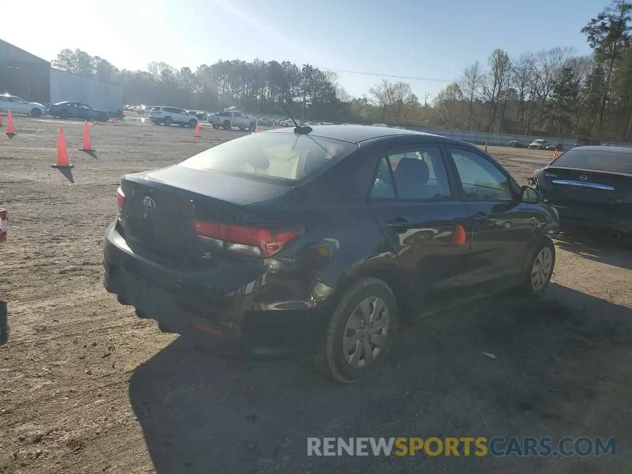 3 Photograph of a damaged car 3KPA24AB1KE227889 KIA RIO 2019