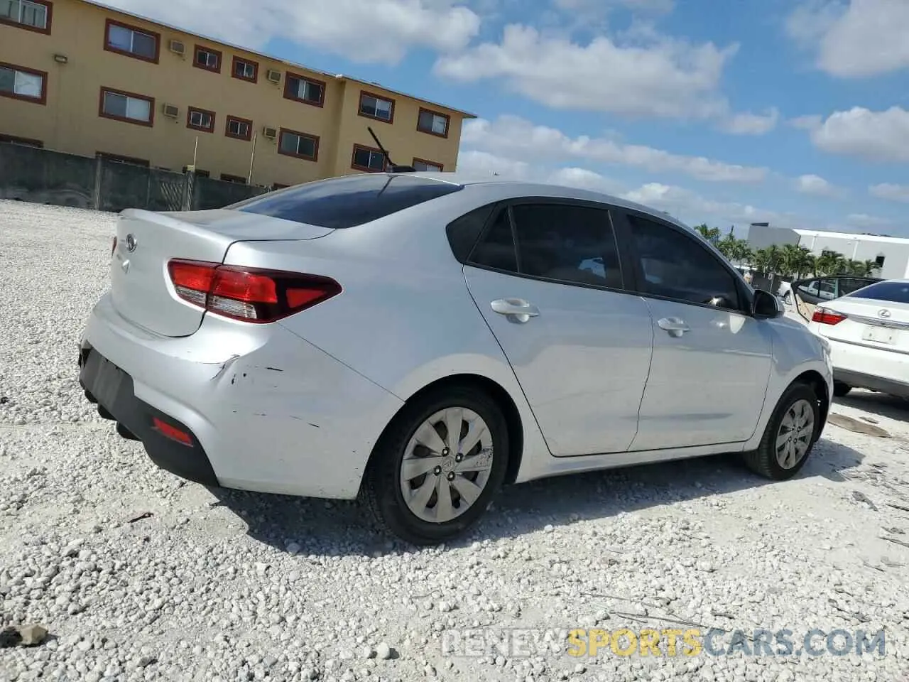 3 Photograph of a damaged car 3KPA24AB2KE187919 KIA RIO 2019