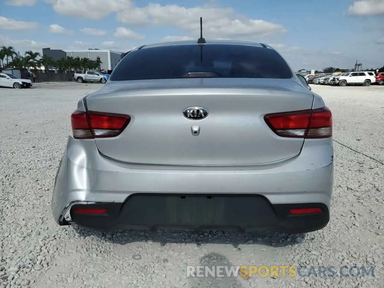 6 Photograph of a damaged car 3KPA24AB2KE187919 KIA RIO 2019