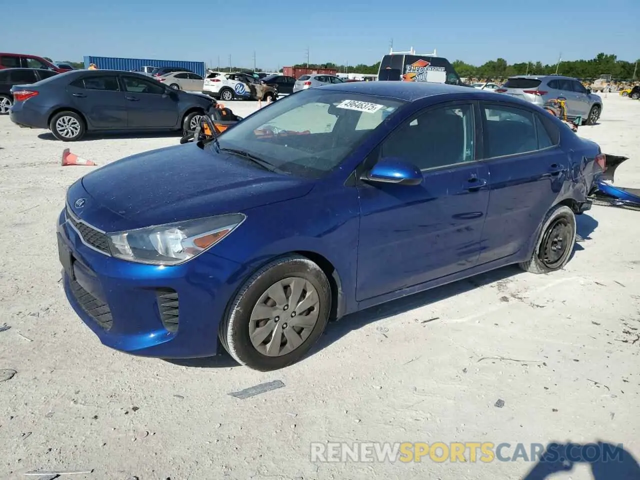 1 Photograph of a damaged car 3KPA24AB2KE207571 KIA RIO 2019