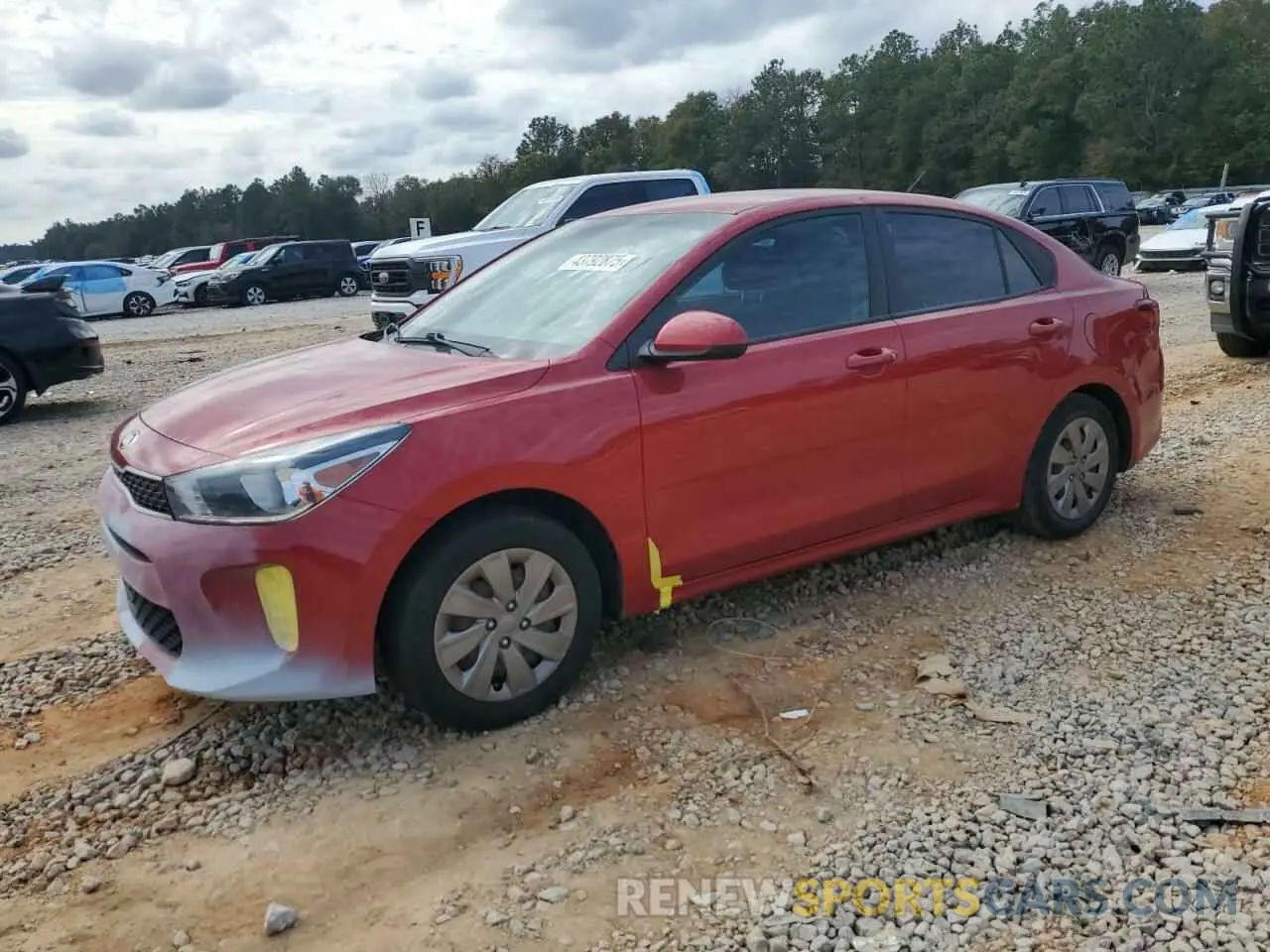 1 Photograph of a damaged car 3KPA24AB2KE210194 KIA RIO 2019