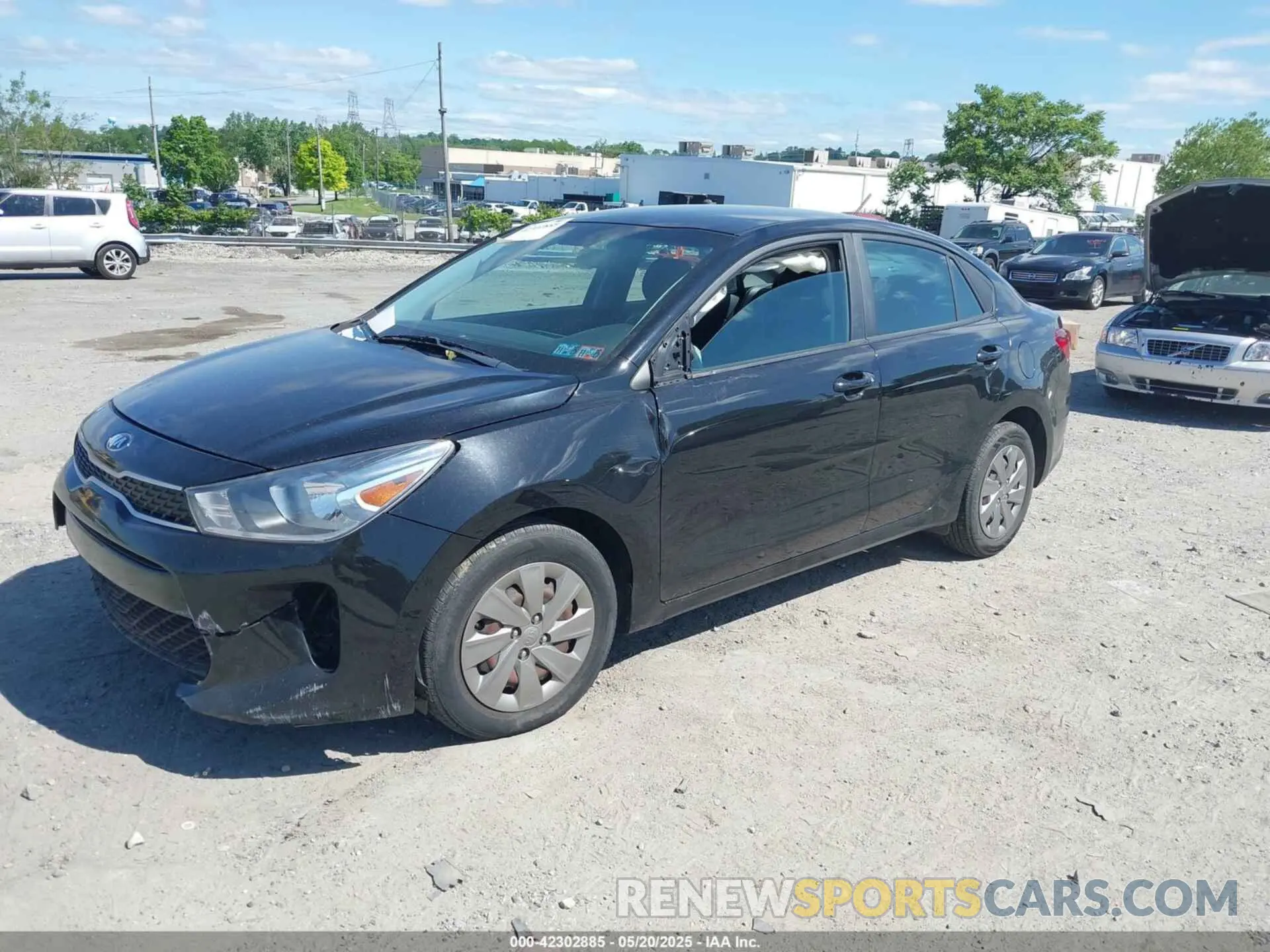 2 Photograph of a damaged car 3KPA24AB2KE218442 KIA RIO 2019