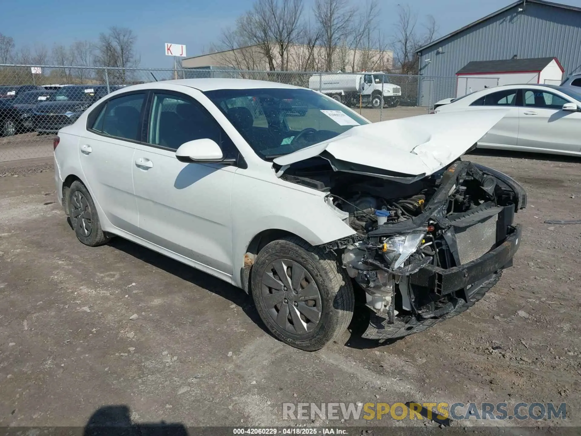 1 Photograph of a damaged car 3KPA24AB2KE241607 KIA RIO 2019