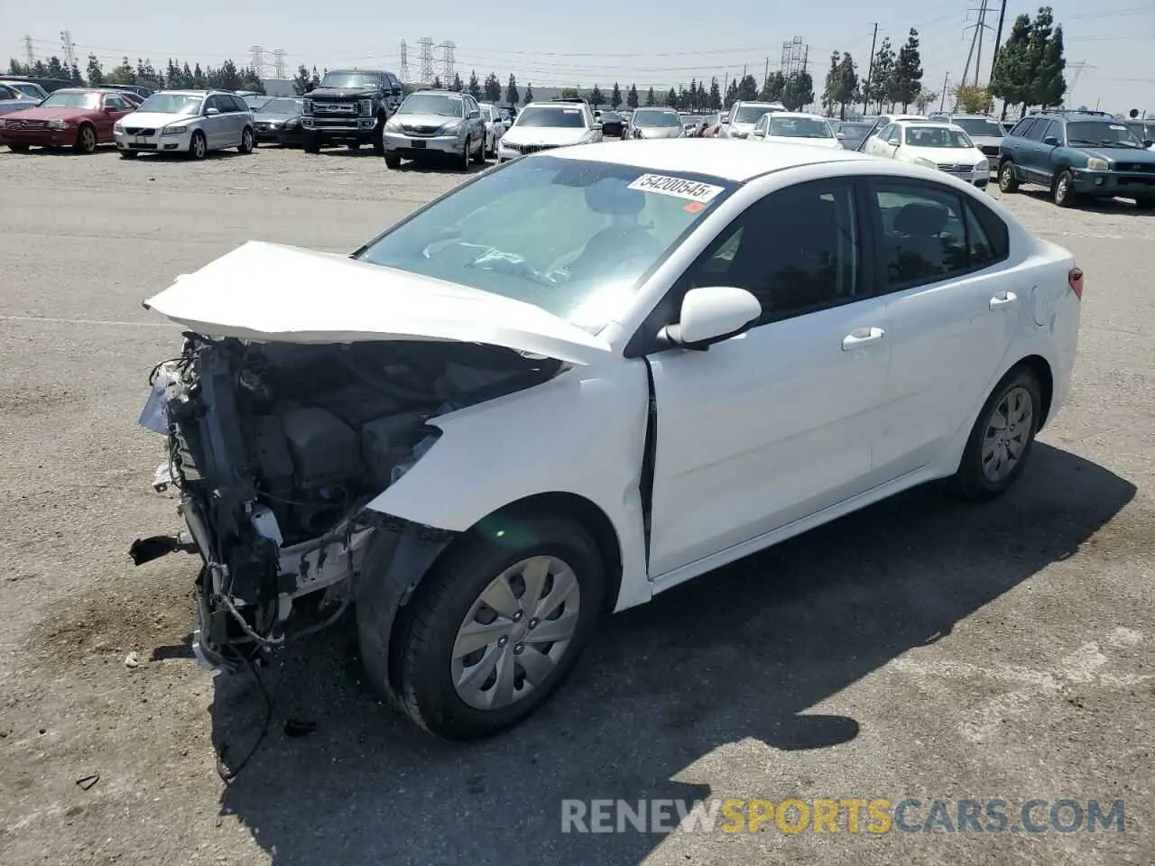1 Photograph of a damaged car 3KPA24AB3KE166755 KIA RIO 2019