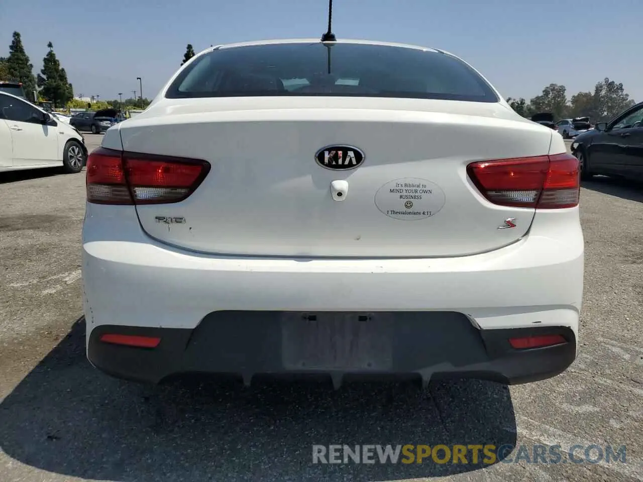 6 Photograph of a damaged car 3KPA24AB3KE166755 KIA RIO 2019