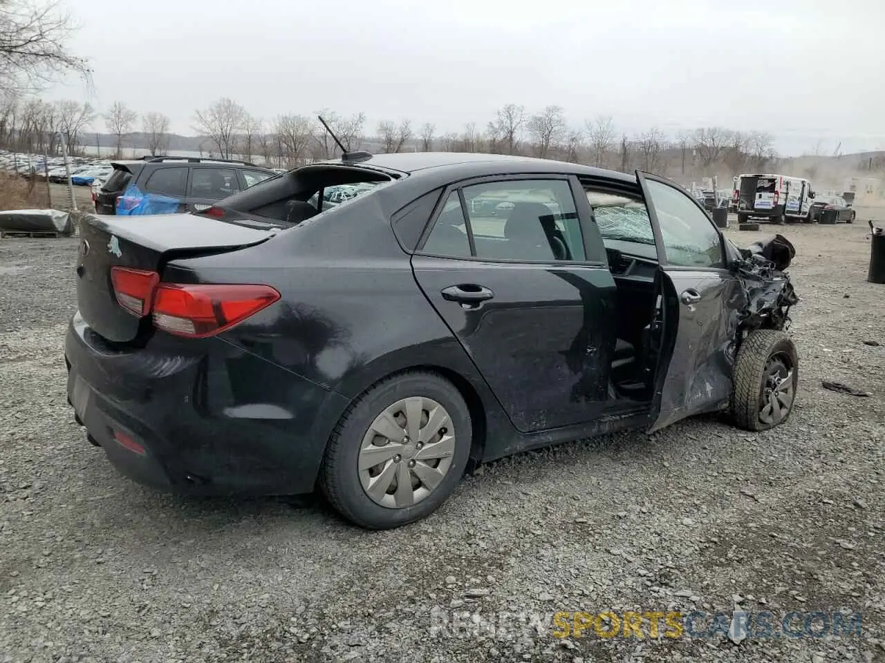 3 Photograph of a damaged car 3KPA24AB3KE204694 KIA RIO 2019