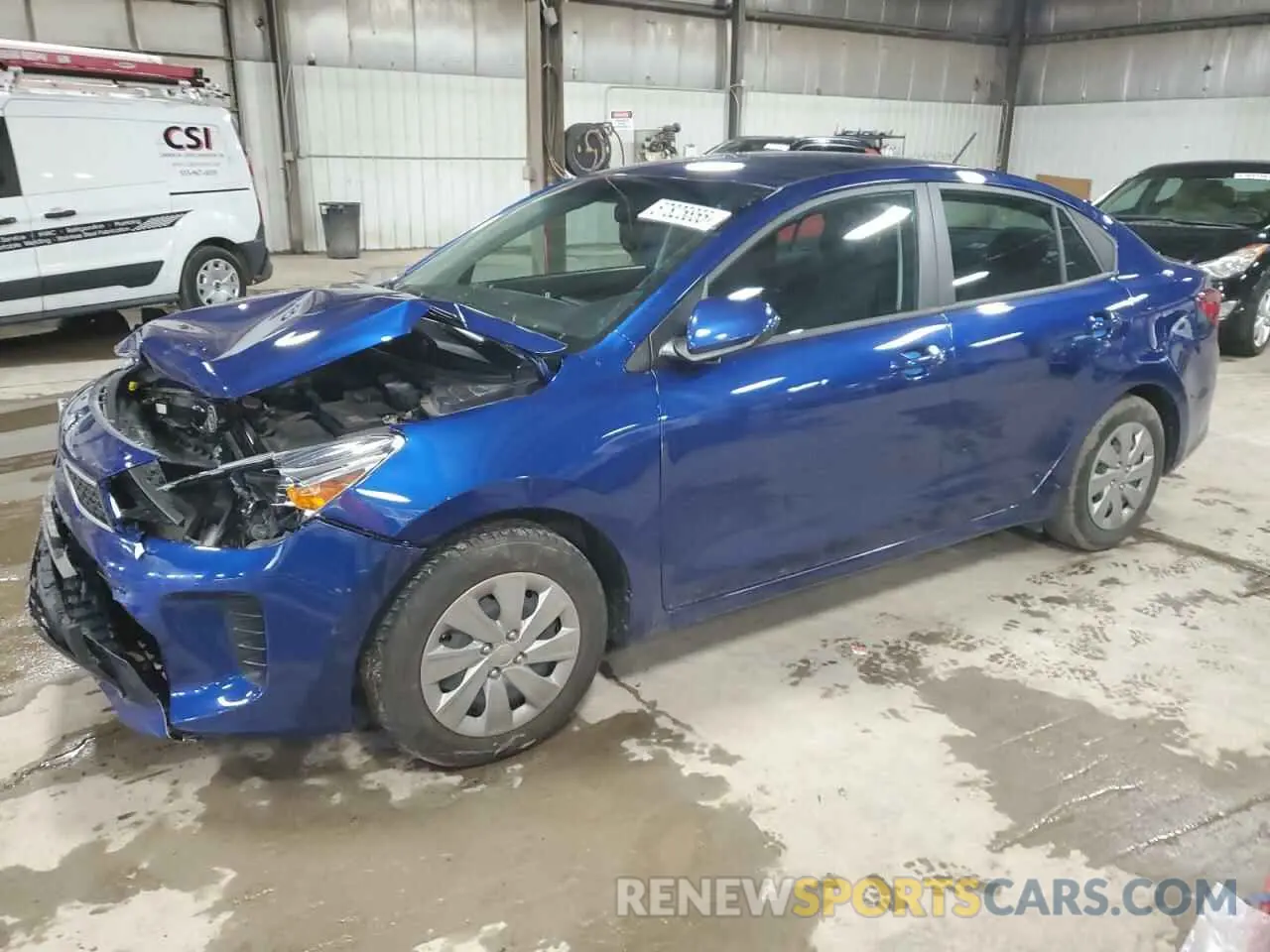 1 Photograph of a damaged car 3KPA24AB4KE170281 KIA RIO 2019