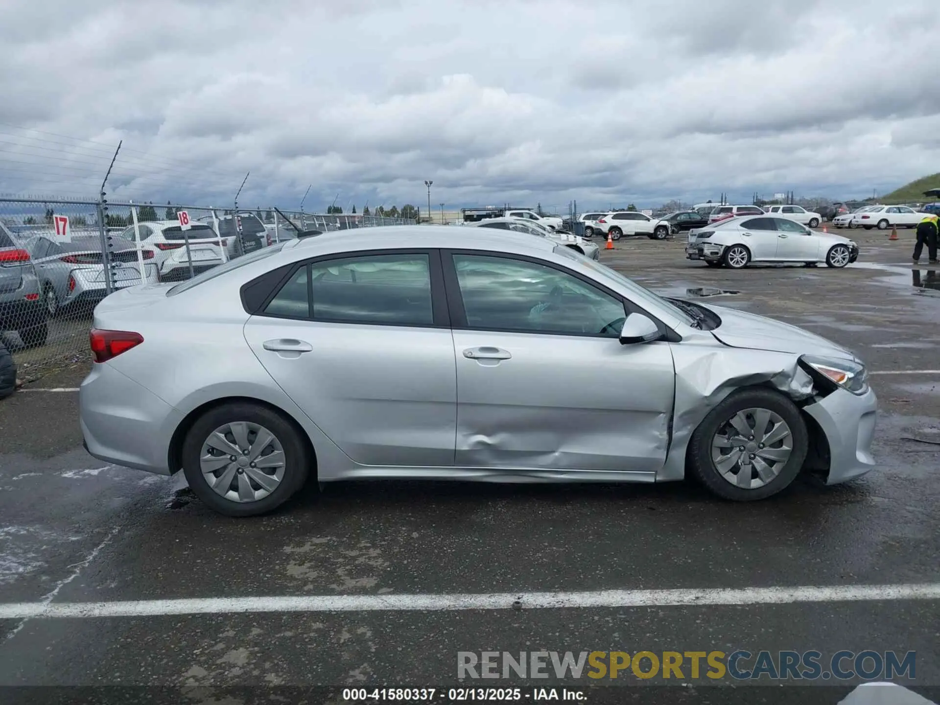 13 Photograph of a damaged car 3KPA24AB4KE184794 KIA RIO 2019