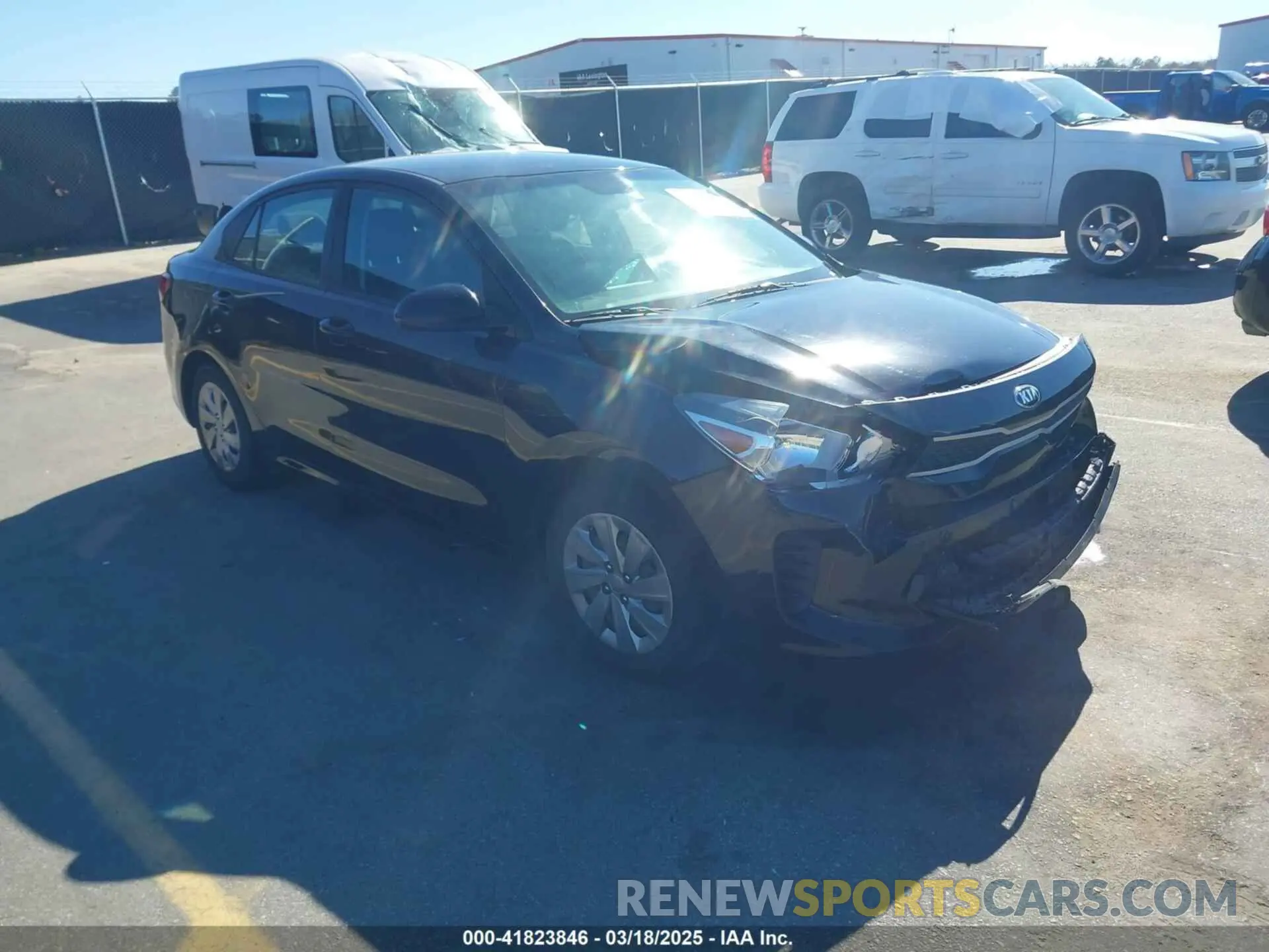 1 Photograph of a damaged car 3KPA24AB4KE200637 KIA RIO 2019