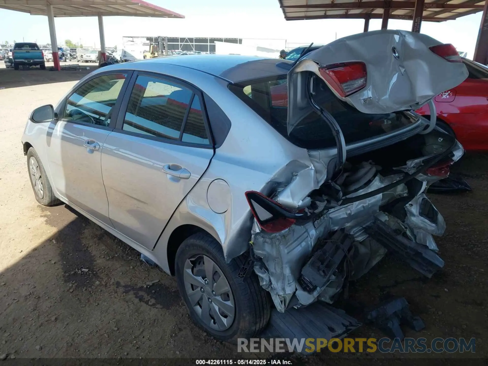 3 Photograph of a damaged car 3KPA24AB4KE220838 KIA RIO 2019