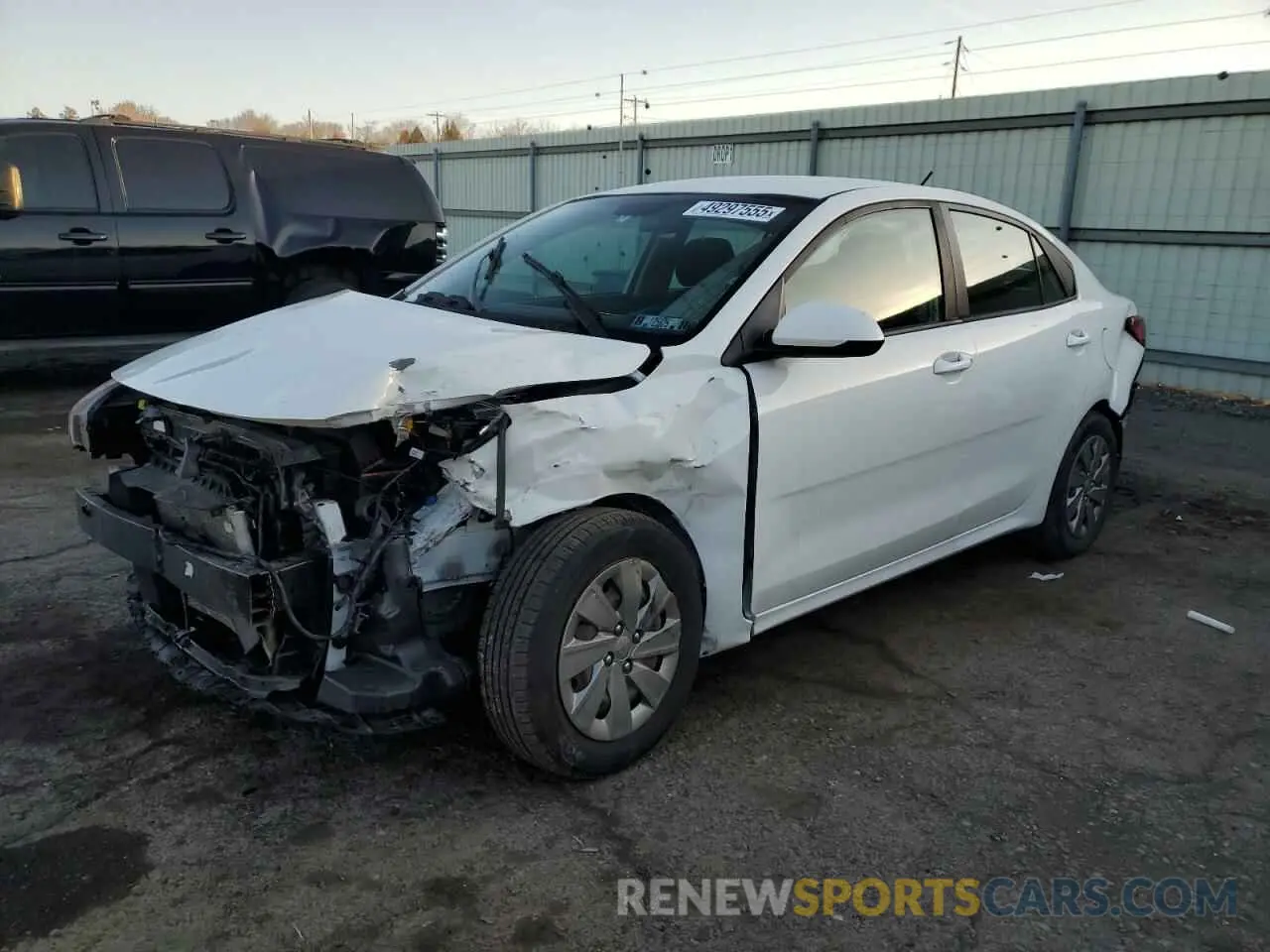 1 Photograph of a damaged car 3KPA24AB5KE208214 KIA RIO 2019