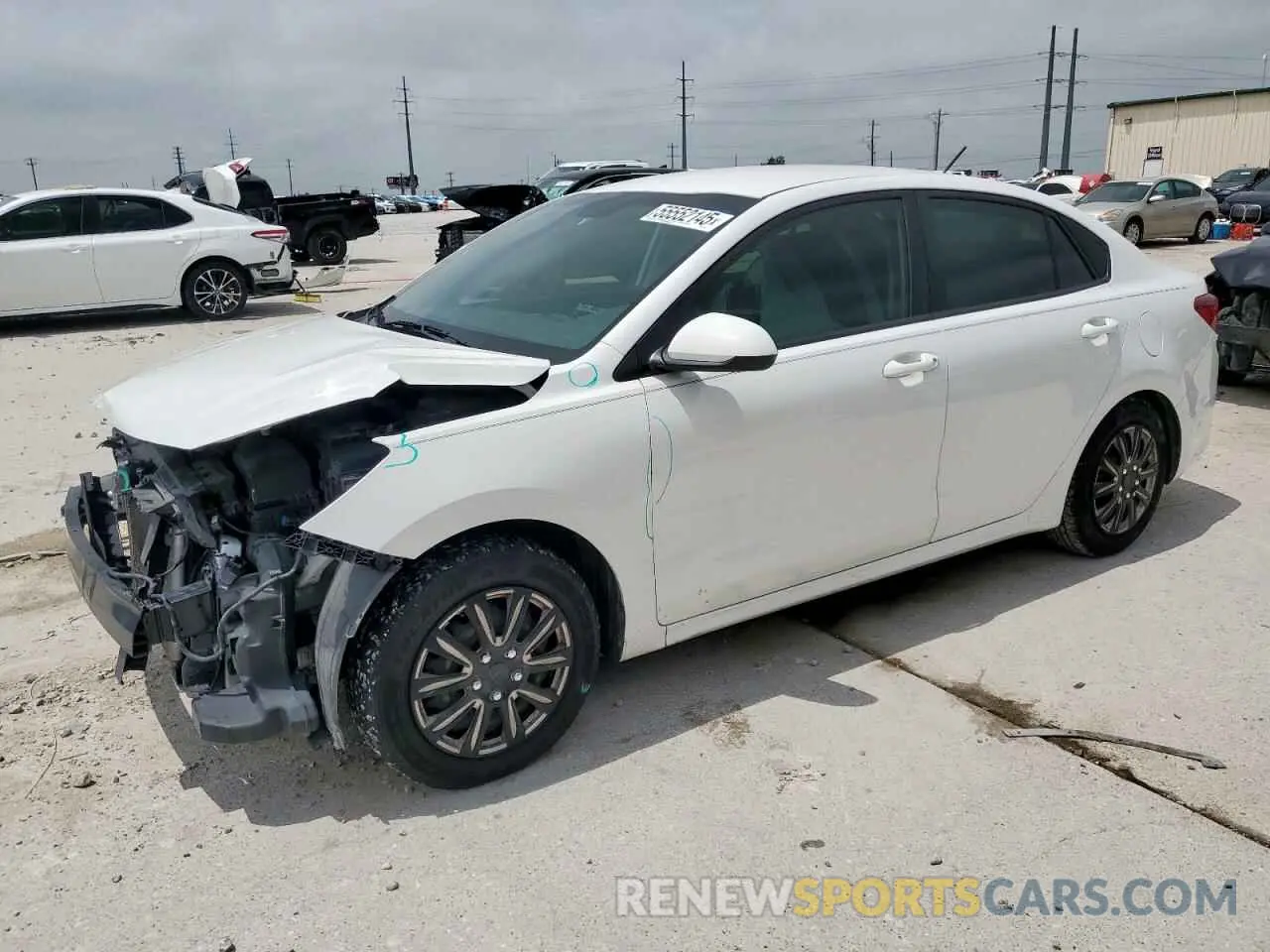 1 Photograph of a damaged car 3KPA24AB5KE213848 KIA RIO 2019