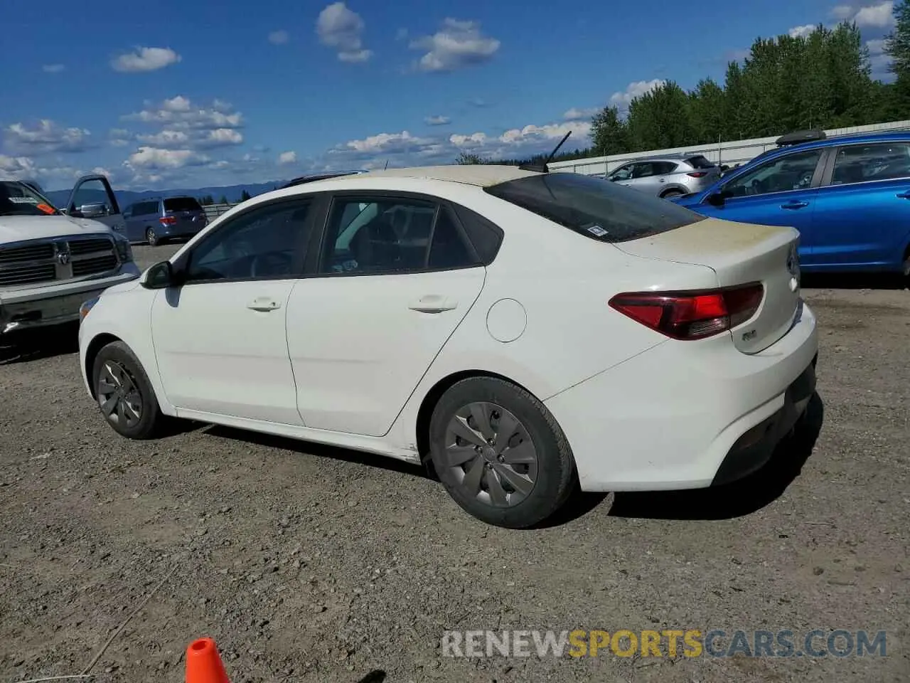 2 Photograph of a damaged car 3KPA24AB5KE216121 KIA RIO 2019