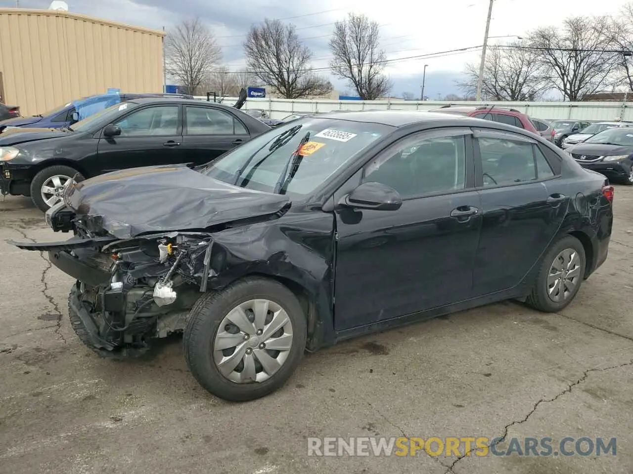 1 Photograph of a damaged car 3KPA24AB5KE222243 KIA RIO 2019