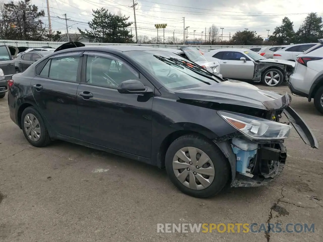4 Photograph of a damaged car 3KPA24AB5KE222243 KIA RIO 2019