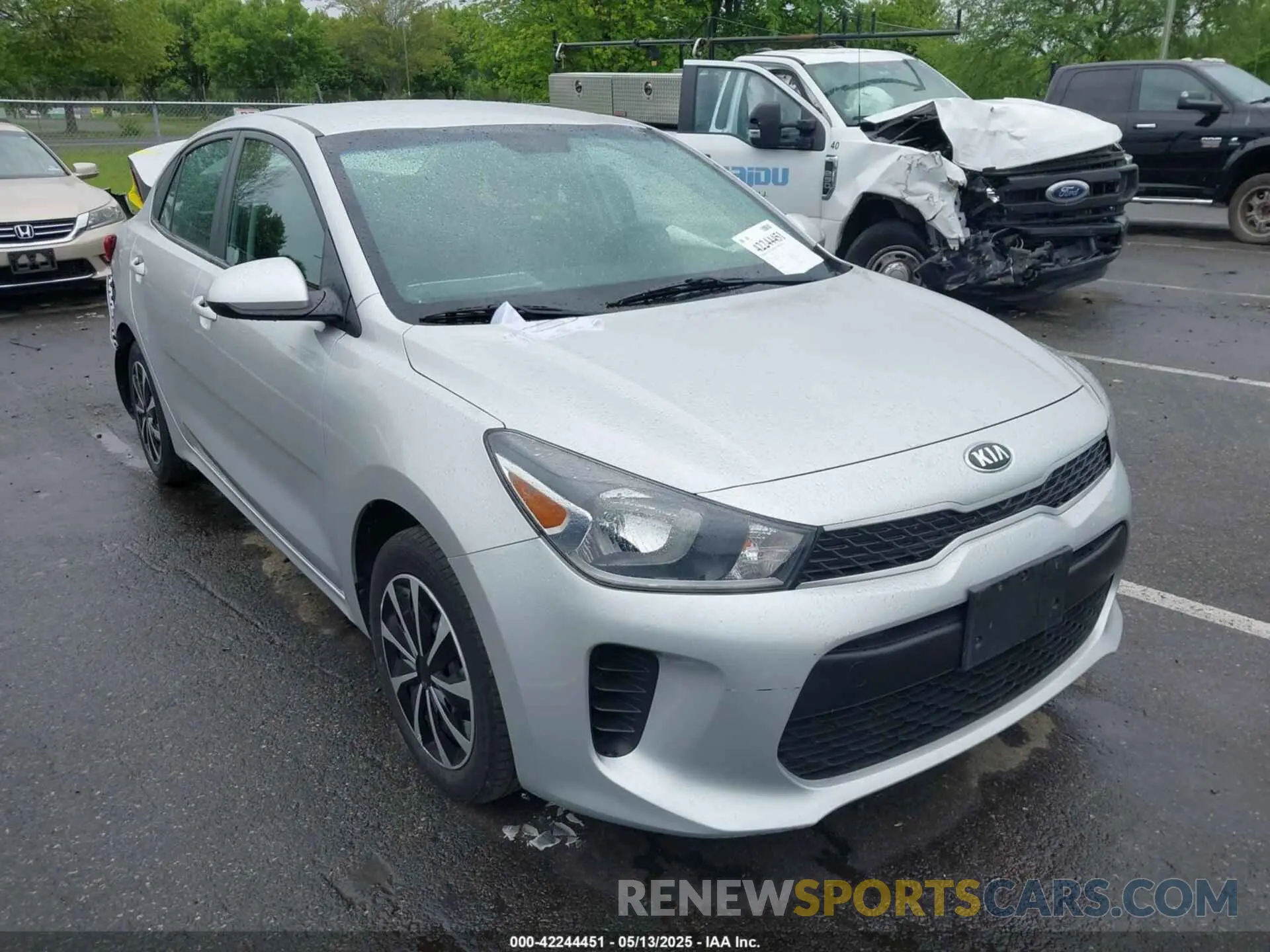 1 Photograph of a damaged car 3KPA24AB5KE227250 KIA RIO 2019
