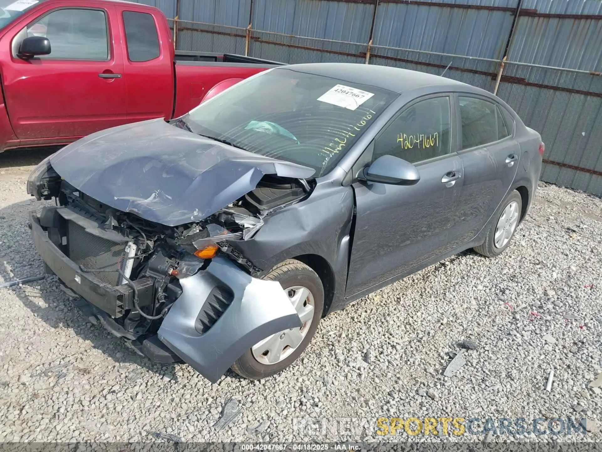 2 Photograph of a damaged car 3KPA24AB5KE239236 KIA RIO 2019