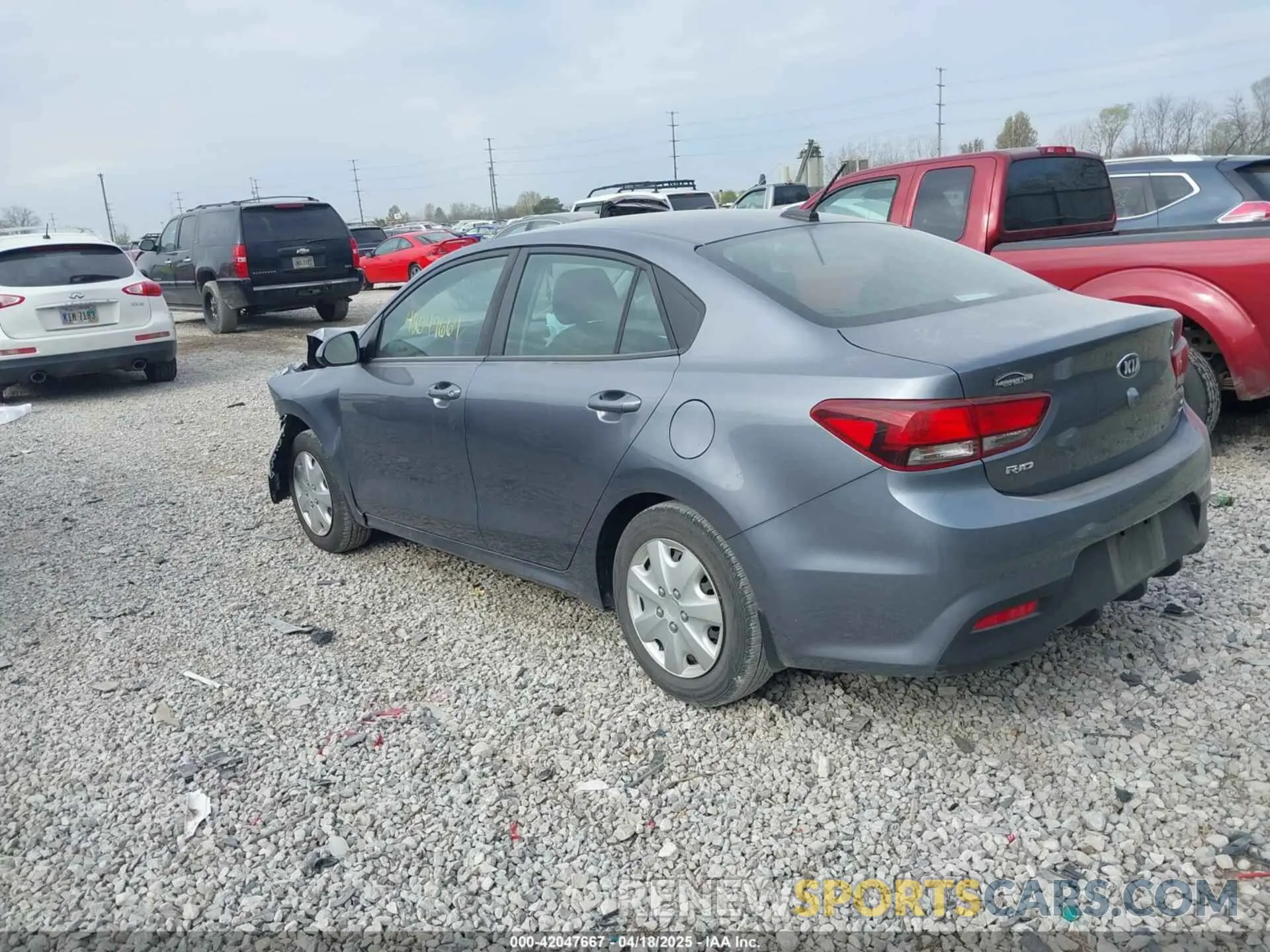 3 Photograph of a damaged car 3KPA24AB5KE239236 KIA RIO 2019
