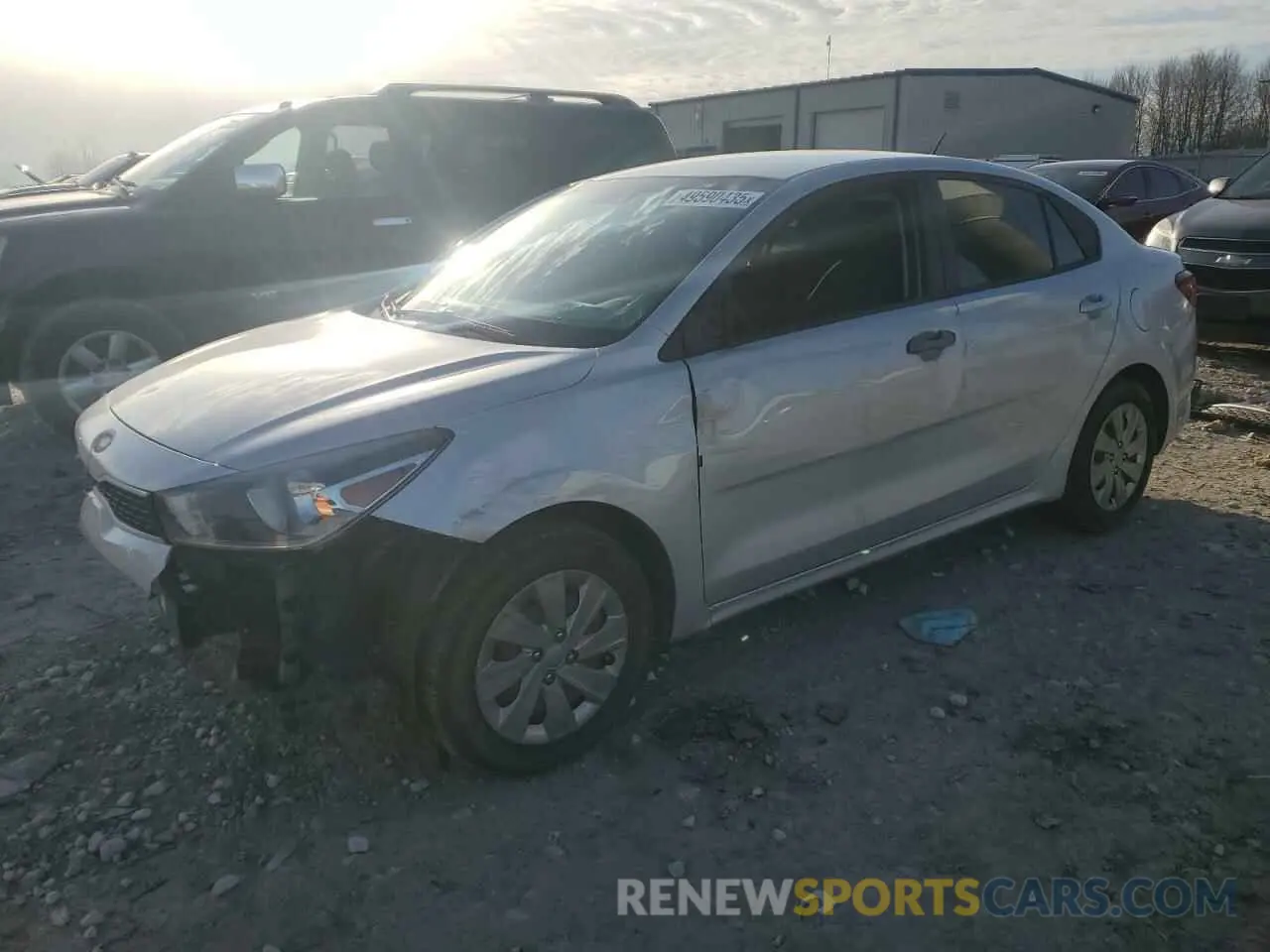 1 Photograph of a damaged car 3KPA24AB6KE158701 KIA RIO 2019