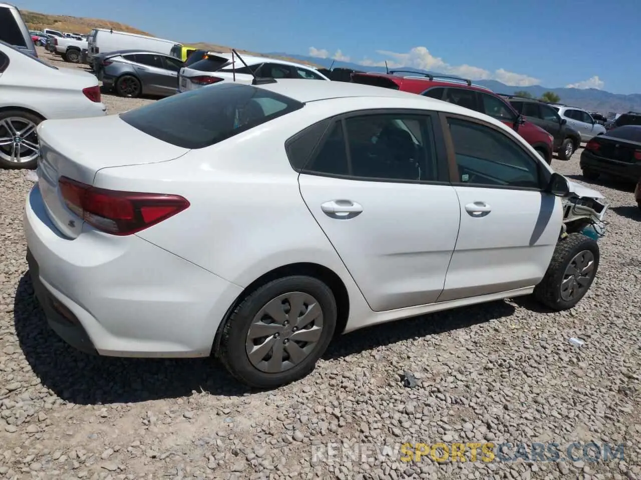 3 Photograph of a damaged car 3KPA24AB6KE166751 KIA RIO 2019