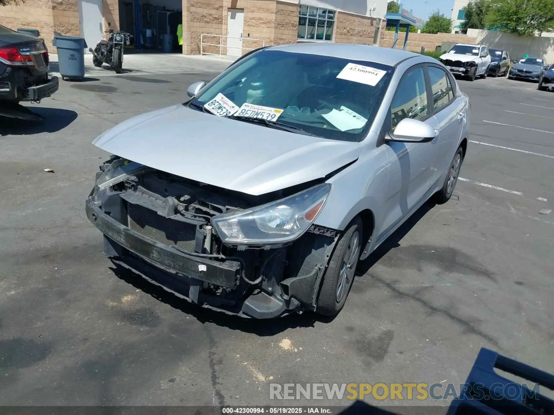 2 Photograph of a damaged car 3KPA24AB6KE166894 KIA RIO 2019