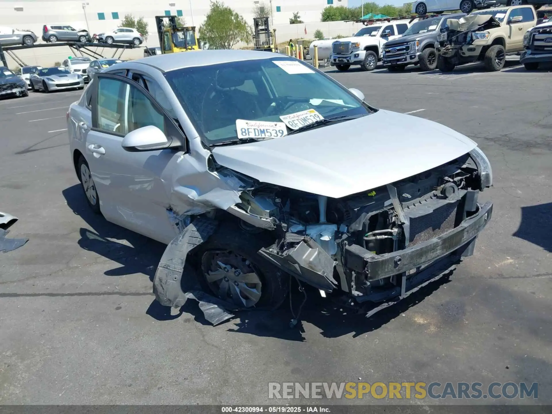 6 Photograph of a damaged car 3KPA24AB6KE166894 KIA RIO 2019
