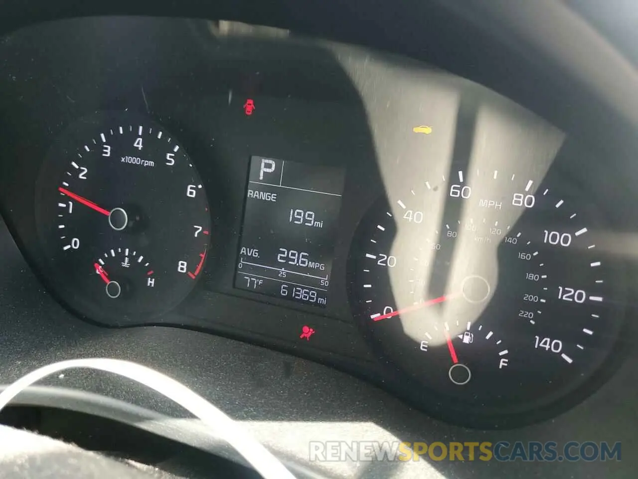 9 Photograph of a damaged car 3KPA24AB6KE172355 KIA RIO 2019